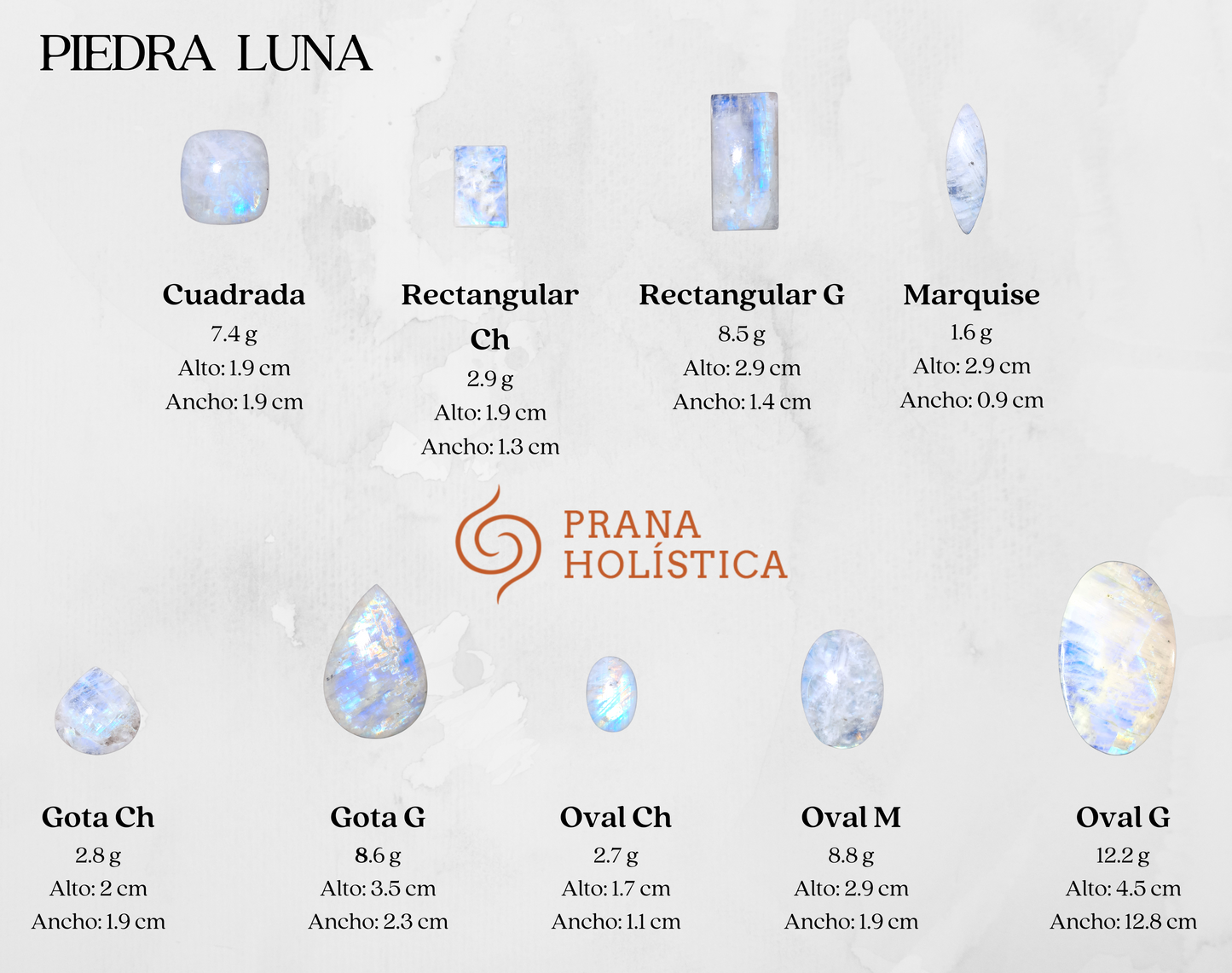 Cabujón de Piedra Luna