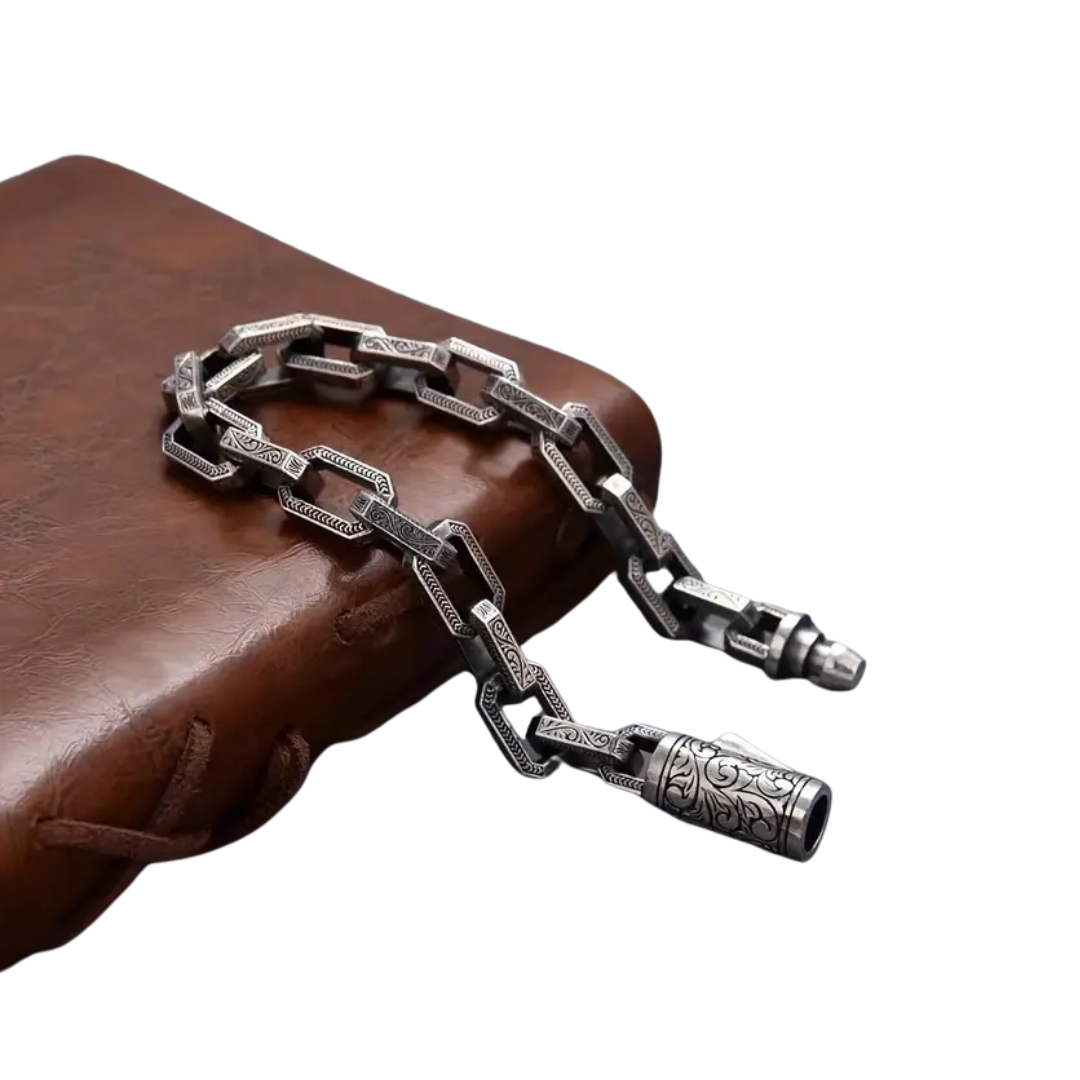 Pulsera Patrón de Hierba de vida 22 cm