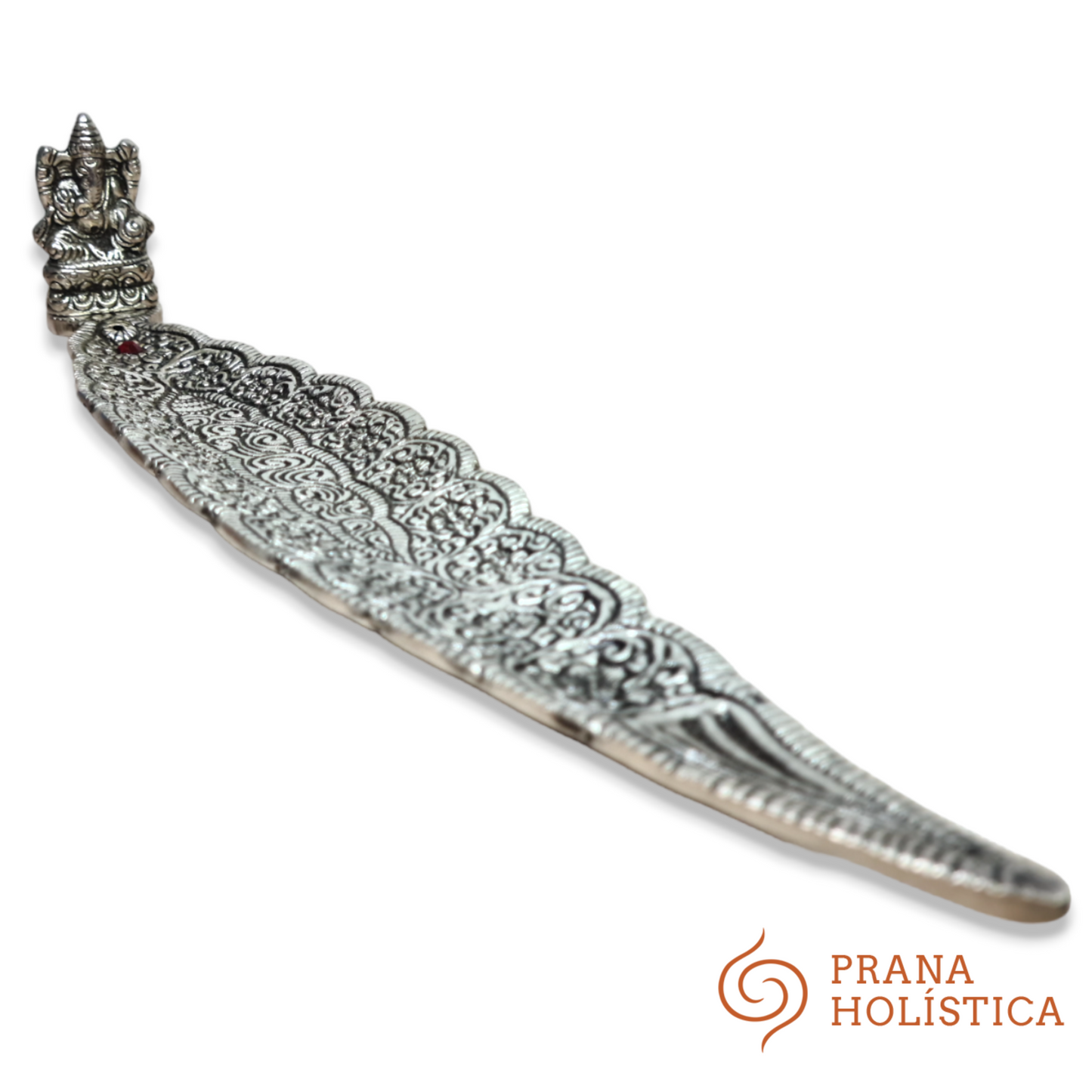 Incensario Budista de Hoja Grande | Metal