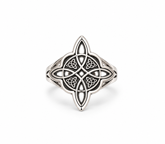 Anillo de Plata Nudo de Bruja 3g