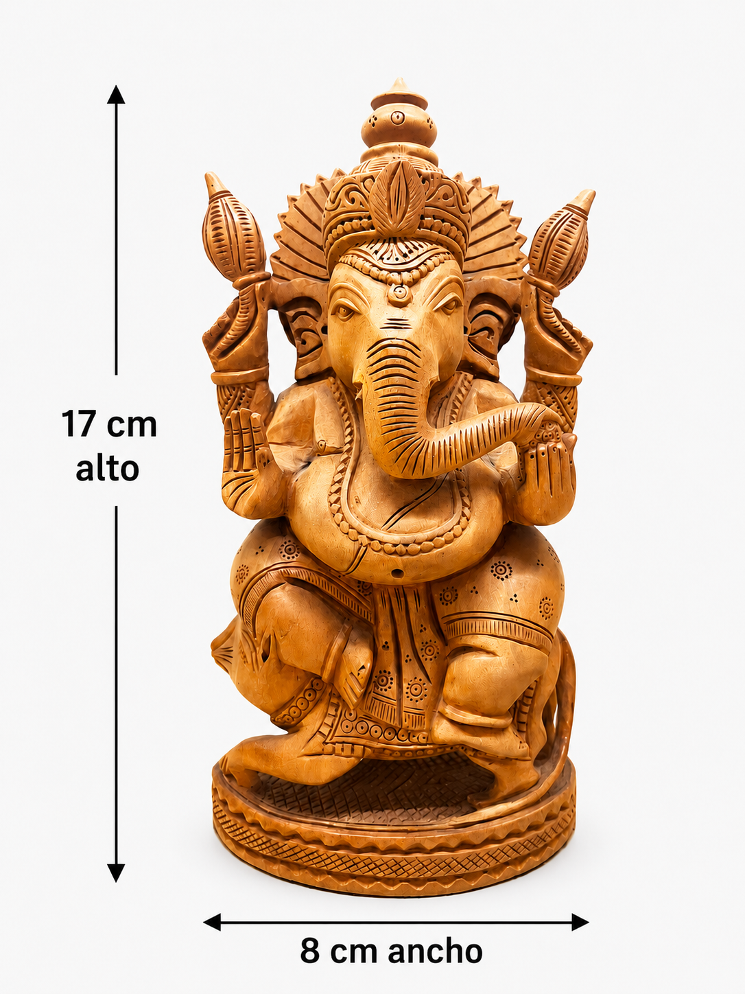 Ganesh de Madera 17 cm