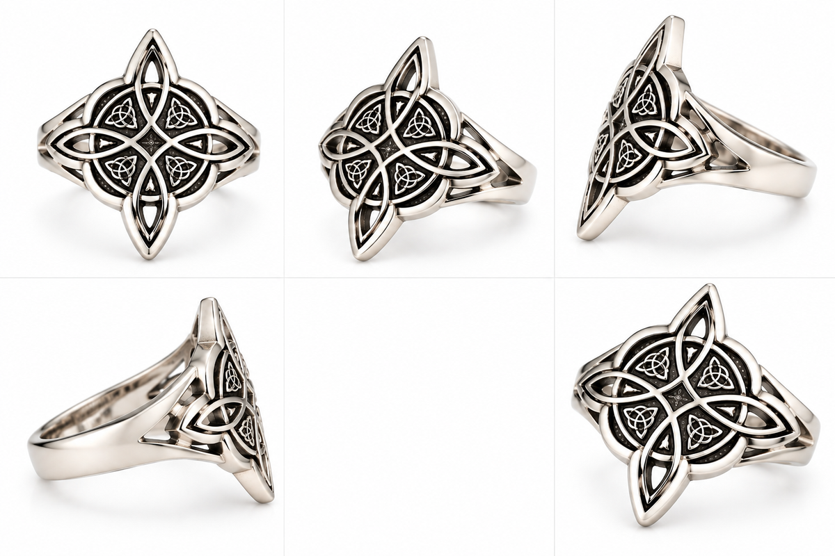 Anillo de Plata Nudo de Bruja 3g