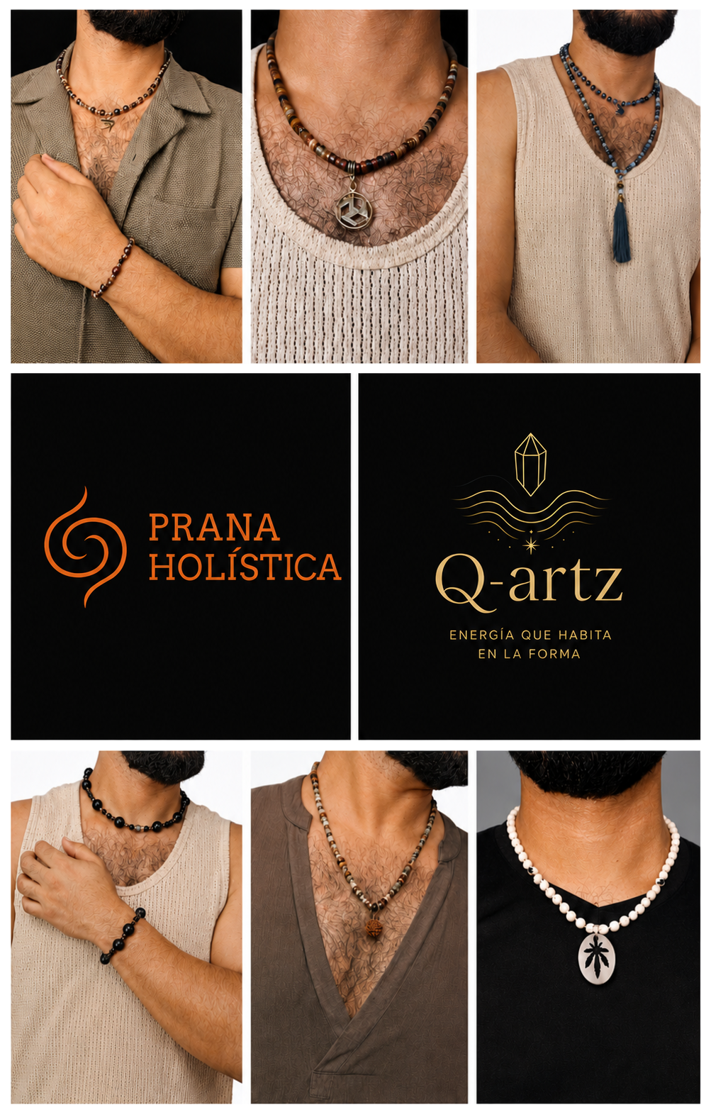 Collares De Cuarzo Hombre