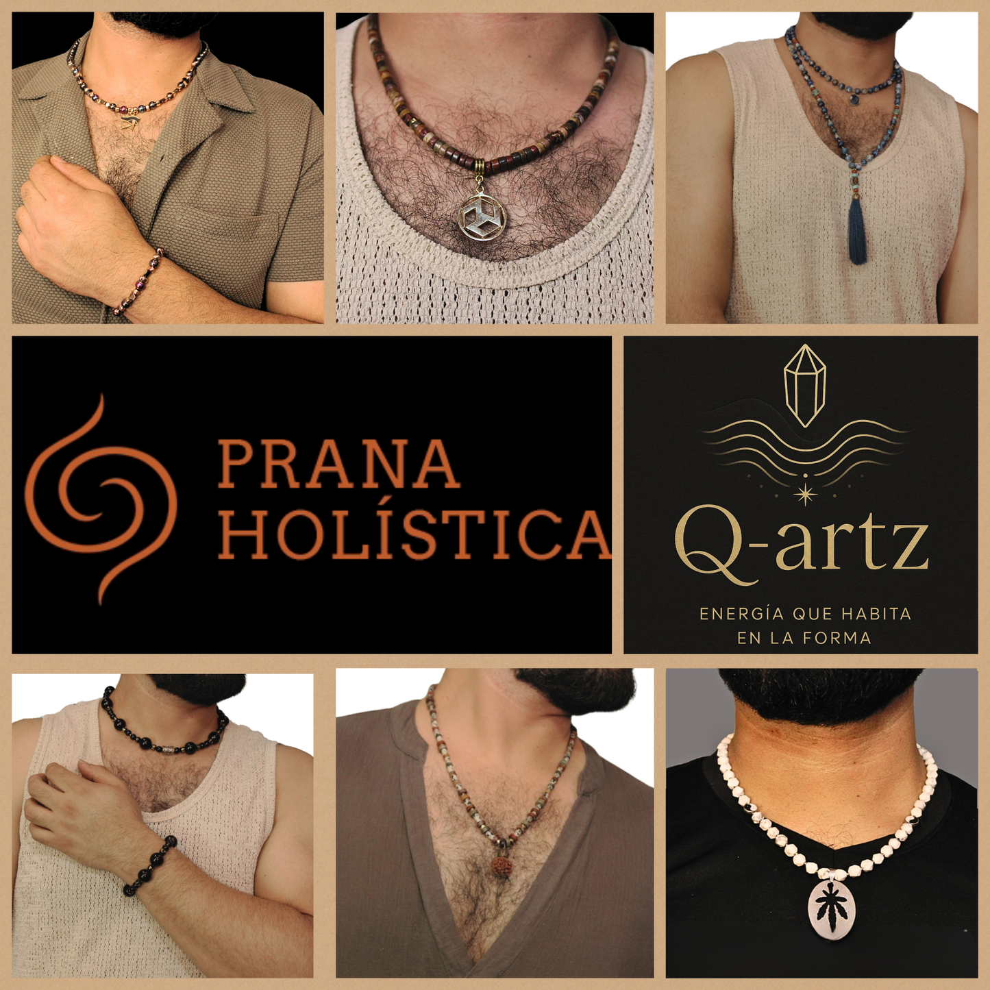 Collares De Cuarzo Hombre