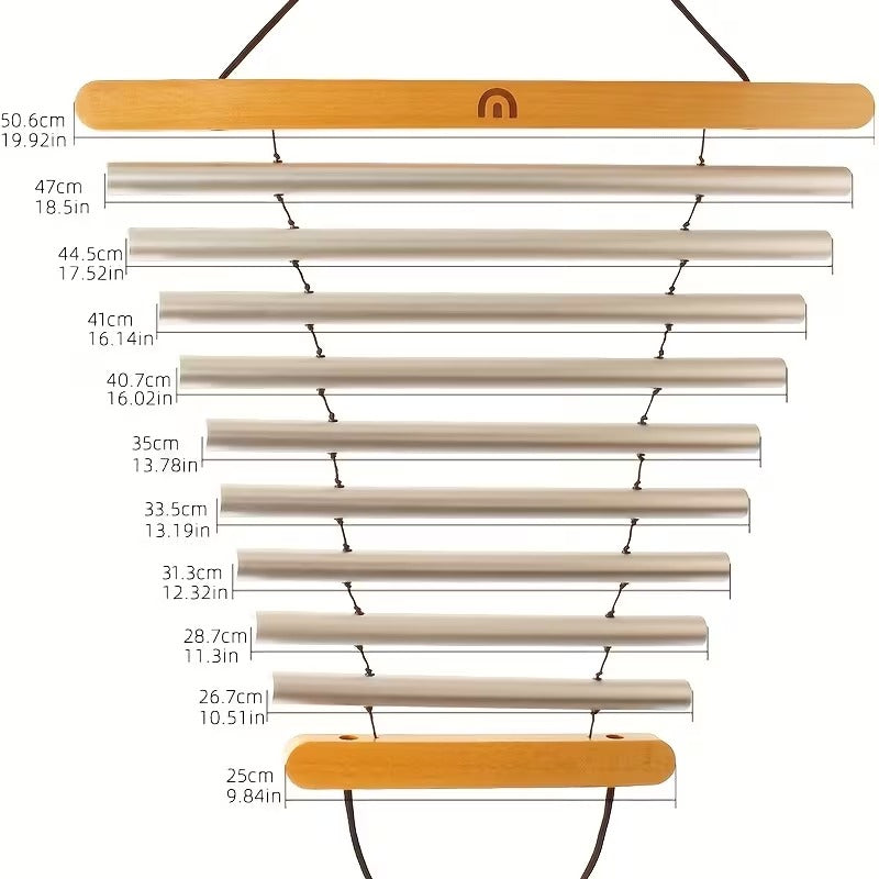 Campanillas de Viento Portátiles Natur de 9 Tonos