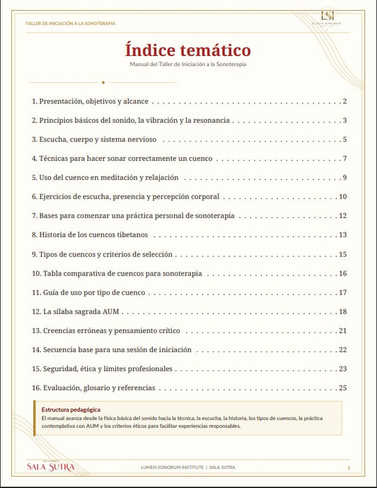 taller de iniciacion a la sonoterapia